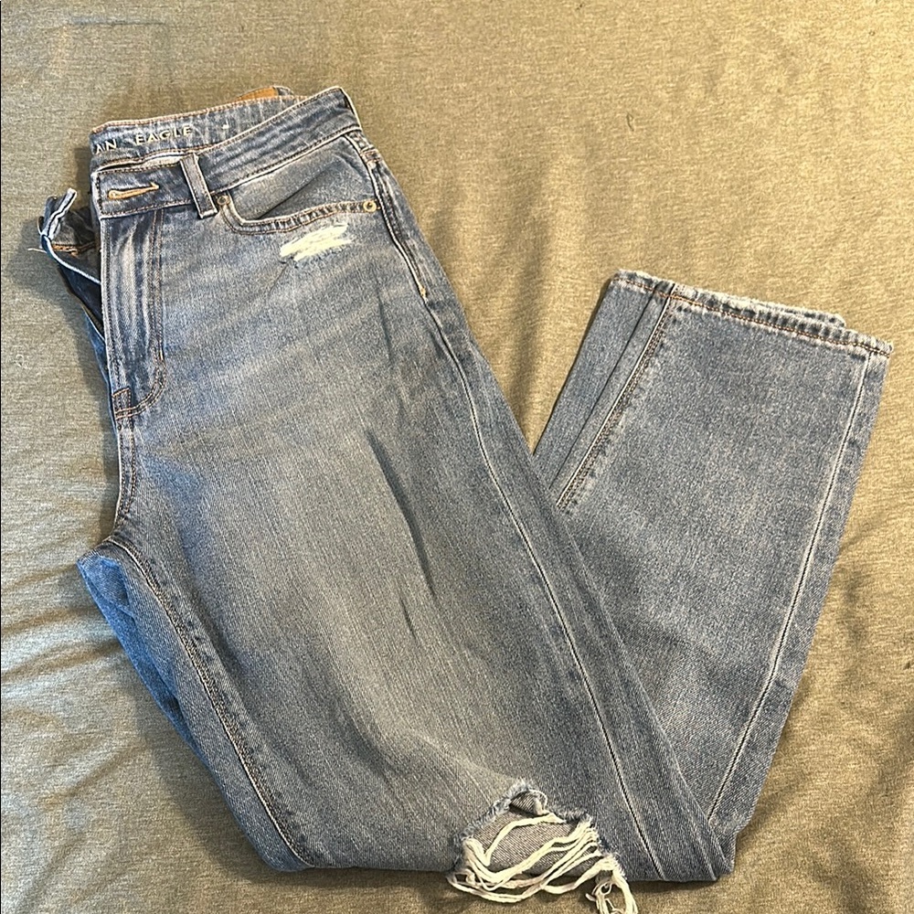 American Eagle Outfitters Blue Straight Leg Jeans